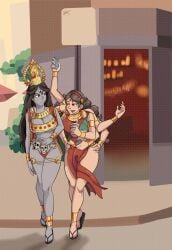 durga (hindu goddess) from hindu mythology by aldraw