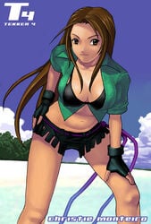 1girls brazilian brazilian_female breasts christie_monteiro cleavage dark-skinned_female dark_skin female female_only human latina long_hair namco nonude redbone solo tekken tekken_4 tekken_5_dark_resurrection tekken_tag_tournament_2