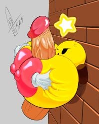 alternate_version_at_source angry_face angry_female ball_with_boobs ball_with_hyper_features breasts colored disembodied_penis edit female grabbing_breasts groping_breasts huge_breasts huge_cock hyper_breasts hyper_penis male mario_(series) mario_and_luigi_(series) nintendo penis star_sprite starlow super_mario_bros. supermoonshroom veiny_penis waddling_head