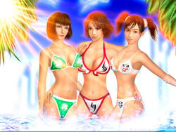 3d 3girls anna_williams beach bikini female female_only human kazama_asuka ling_xiaoyu multiple_girls namco tekken tekken_2 tekken_3 tekken_4 tekken_5_dark_resurrection tekken_blood_vengeance tekken_tag_tournament tekken_tag_tournament_2 tekken_the_motion_picture