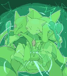 3boys abra alakazam anal argon_vile cum cum_in_ass cum_inside erection furry furry_only gay green_theme group kadabra love_train male nintendo no_humans penis pokemon spoon threesome video_games yaoi