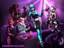 abs agora-chan alcohol alcoholic_drink anthro artist_self-insert artist_upload artist_website av_malina bedroom_eyes blue_eyes breasts brown_fur buff canine caprine caprine_horn club commission crop_top cropped_hoodie cyan_hair drunk dyed_hair earrings emo eyeshadow female fox fox_ears fur furry furry_only goth hair_covering_eye heart-shaped_pupils hoodie horn_piercing horns illuminatipirate imminent_rape interspecies japanese_text large_ass large_breasts large_butt large_thighs long_ears long_hair love magenta_background magenta_hair making_it_rain male miniskirt money muscular muscular_anthro muscular_male orange_body orange_fur prostitution purple_background purse ram red_hair scalie sheep shoes stockings strip_club stripper stripper_pole sushi thin_female thin_waist tongue tongue_out tummy underboob vaporwave wealthy_male white_body white_fur wide_hips wide_thighs wine wine_glass wolf yellow_eyes
