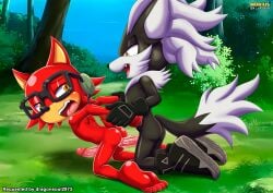 2boys anal anal_sex anthro barefoot bbmbbf blush cum cum_in_ass cum_inside feet gadget_the_wolf gay infinite_(sonic) infinite_the_jackal male male/male male_only mobian_(species) mobius_unleashed open_mouth palcomix pussy sega sex sonic_(series) sonic_forces sonic_the_hedgehog_(series) teeth tongue yaoi