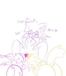 anthro anthro_only boob_(kittydogcrystal) crystal_(kittydogcrystal) furry furry_only kittydog kittydogcrystal lovebug_(kittydogcrystal) oral oral_sex threesome