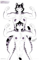 abs anthro biceps boob_hat breasts clothed clothing duo felid female female/female hi_res mammal muscular muscular_female pantherine razorfox rula_(razorfox) scyde stripes tiger topless