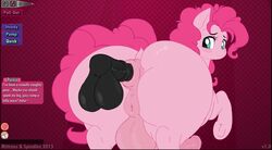 anal animated anus balls dickgirl friendship_is_magic from_behind furry futanari herm intersex mittsies my_little_pony penis pinkie_pie_(mlp) pussy spindles straight_hair