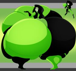 ass big_ass big_breasts breasts bubble_butt disney disney_channel giantess huge_ass kim_possible large_ass obese shego thick_thighs user3345 wide_hips