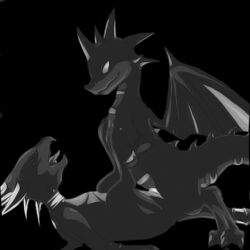 animated black_background closed_eyes cynder dragon female male monochrome open_mouth penis plain_background sex spyro_the_dragon straight tongue unknown_artist wings