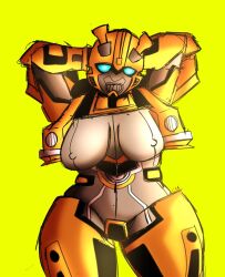 alien alien_female alien_genitalia alien_girl alien_humanoid armor armored armored_female arms_above_head arms_behind_head arms_up autobot big_breasts black_armor blue_eyes breasts breasts_out bumblebee_(transformers) camaro chromexorannex cybertronian female female_focus female_only headlights hourglass_figure mouthguard ourobouro presenting_breasts pussy_covered robot robot_breasts robot_female robot_genitalia robot_girl robot_humanoid rule_63 silver_body solo solo_female solo_focus thick_thighs transformers transformers_rise_of_the_beasts yellow_armor