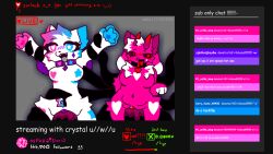 animated anthro crystal_(kittydogcrystal) furry furry_only horn_(kittydogcrystal) kittydog kittydog_(species) kittydogcrystal