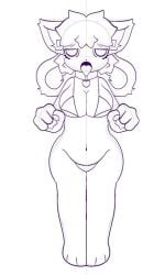 bikini furry furry_only kittydog kittydogcrystal suggestive unfinished wip