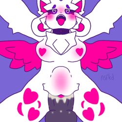 animated anthro anthro_only breasts furry furry_only heart-shaped_pupils kittydog kittydogcrystal pussy sex stomach_bulge symmetry tongue_out vaginal wings