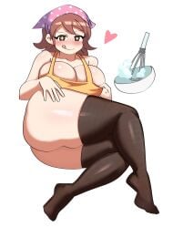 1girls ass breasts brown_hair cooking_mama female hi_res hips huge_breasts large_ass mama_(cooking_mama) massive_breasts mature_female milf thick_thighs thighs wide_hips ytrall