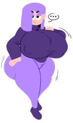 ... 1girl 1girls angry angry_face big_breasts breasts dork_boi duolingo female female_only fully_clothed fully_clothed_female huge_breasts lewd_dorky lily_(duolingo) no_outlines purple_hair thick_thighs wide_hips