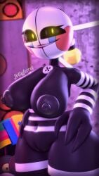 3d 3d_(artwork) animatronic ass black_body breasts female female_focus female_only five_nights_at_freddy's five_nights_at_freddy's:_sister_location five_nights_at_freddy's_2 glowing_eyes huge_ass huge_breasts jollyferret looking_at_viewer marionette_(fnaf) nude nude_female pose posing puppet_(fnaf) render security_puppet_(fnaf) sfm smile smiling smiling_at_viewer smirk smirking smirking_at_viewer source_filmmaker thick_thighs vaginal_penetration white_body yellow_eyes