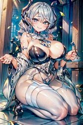 ai_generated big_breasts female female_focus labrynth_of_the_silver_castle leotard lingerie lovely_labrynth_of_the_silver_castle rcos solo solo_female solo_focus yu-gi-oh!