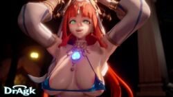 1girls 3d animated areolae big_breasts big_penis big_thighs blue_eyes bouncing_breasts breasts busty churled dragk female genshin_impact hands_up hilichurls_(species) huge_thighs large_thighs long_hair male moaning navel nilou_(genshin_impact) penis red_hair rubyredva sex sound squatting squatting_cowgirl_position tagme thick_thighs thighs vaginal_sex video voice_acted voluptuous