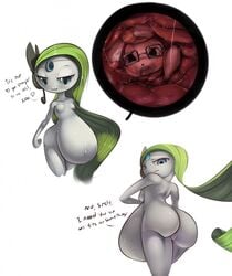 ass belly breasts meloetta nintendo pokemon pokemon_bw pokemon_rse spinda stomach theboogie vore