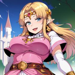 princess zelda from the legend of zelda by castle12