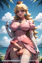 princess peach from mario (series) by taceee