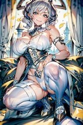 ai_generated big_breasts female female_focus labrynth_of_the_silver_castle lingerie lovely_labrynth_of_the_silver_castle milf rcos solo solo_female solo_focus yu-gi-oh!