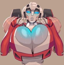 1girls arcee arcee_(rotb) autobot big_breasts blue_eyes blush breast_squeeze breast_squish busty cat_eyes cybertronian female female_autobots female_only fembot huge_breasts lips looking_at_viewer nezulet robot robot_female robot_girl robot_humanoid shiny_breasts solo solo_female sweat sweating sweaty sweaty_body sweaty_breasts thick_lips transformers transformers_rise_of_the_beasts windshield