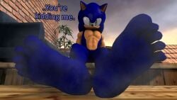 3d big_feet corqueskrew dialogue expansion feet feet_growth foot_expansion foot_growth front_view growth growth_sequence huge_feet hyper hyper_feet muscular muscular_male musk musky musky_feet outdoors sfm shocked shocked_expression sitting smelly smelly_feet sonic_(series) sonic_the_hedgehog source_filmmaker steam steamy