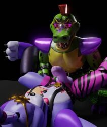 alligator alligator_tail alligatorid alligatorid_humanoid anal anal_sex anal_sex animatronic anthro background biceps body_markings bunny bunny_boy crocodile crocodile_tail crocodilian crocodylid donsombras facial_markings five_nights_at_freddy's five_nights_at_freddy's:_security_breach fnaf gay gay_sex glamrock_bonnie_(fnaf) green_body holding_legs lagomorph lagomorph_humanoid lighting_bolt looking_at_another looking_down looking_pleasured looking_up machine male male/male male_only male_penetrated male_penetrating_male mohawk mohawk_(hairstyle) montgomery_gator_(fnaf) muscular muscular_anthro muscular_arms muscular_male muscular_thighs non-human non_human non_mammalian_nipples open_legs pink_glans purple_body red_eyes red_hair reptile reptile_humanoid robot robot_humanoid scottgames simple_background spiked_bracelet spotted_body steel_wool_studios sunglasses sunglasses_on_head tail tail_markings tattoo two_tone_body