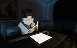 1boy 3d ahe_gao big_ass cum cum_drip cumshot femboy ipad male male_only masturbation nude_male roblox robloxian self_upload solo tagme tagme_(artist) white_body