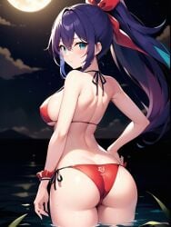 ai_generated large_breasts night serena_(yu-gi-oh!_arc-v) swimsuit yu-gi-oh! yu-gi-oh!_arc-v