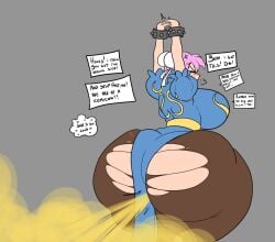 chun-li_(cosplay) fart huge_ass jun- jundrawsthings tagme tagme_(character)