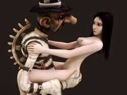 3d alice_(madness_returns) alice_in_wonderland alice_liddell alice_madness_returns american_mcgee's_alice breasts mad_hatter pussy