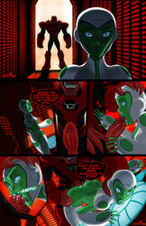 anal atrocitus aya_(green_lantern) blue_eyes comic cum cum_in_mouth dc english_text exotic_penis fellatio female full_color green_lantern green_lantern:_the_animated_series hypnosis hypnotic_eyes hypnotized male mind_break mind_control no_humans oral rape robot_girl stickymon text uncensored