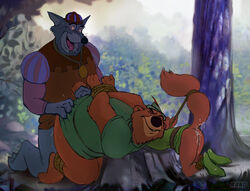 3boys after_sex anal anal_sex anthro bear bondage bound canine color cum cum_in_ass cum_inside disney forced_yaoi fox fur furry furry_only gay little_john male male_only penetration rand_(furry_artist) rape robin_hood_(character) robin_hood_(disney) sheriff_of_nottingham wolf yaoi