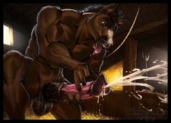 anthro balls barn biceps big_penis collaboration cum dasaod daylight drooling equine farm furryrevolution hay hayloft horse horsecock male male_only mane masturbation messy muscles penis pitchfork rope saliva spurt thighs tongue window