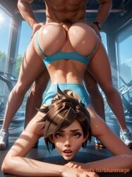 ai_generated anal anal_sex ass big_ass overwatch overwatch_2 sex standing_sex tracer