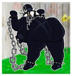 chain chomp from mario bros by zoyeensadart