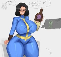 caitdrawsstuff2 fallout fallout_4 huge_breasts nora_(fallout_4) piper_wright