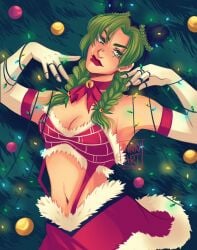 jolyne kujo from christmas by innkyart