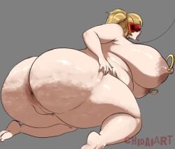 1girls anus bbw big_belly big_nipples big_woman blonde_hair cellulite chidai completely_nude crawling fortnite fortnite:_battle_royale huge_ass huge_breasts leash light-skinned_female light_skin lipstick naked_female nipple_piercing nude nude_female open_mouth plump ponytail pubic_hair red_lipstick sweat tinted_eyewear tongue tongue_out versa_(fortnite) visor