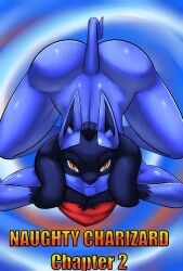 ass bear213 black_body black_fur blue_body blue_fur comic femboy fur generation_4_pokemon hi_res invalid_tag lucario luco_canhya lying male naughty_charizard naughty_salamonce nintendo nude pokemon pokemon_(species) smile yellow_eyes