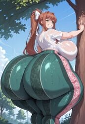 ai_generated ass ass_bigger_than_head big_ass big_breasts big_butt bikini breasts breasts_bigger_than_head child_bearing_hips deviantart_link doki_doki_literature_club enormous_ass enormous_breasts female female_only flare_pants floral_print forbidden_pants giant_ass giant_breasts green_yoga_pants huge_ass huge_breasts hyper hyper_ass hyper_breasts hyper_butt hyper_thighs large_ass large_breasts light-skinned_female light_skin long_hair lovermam massive_ass massive_breasts massive_thighs milf monika_(doki_doki_literature_club) nipples paid_reward paid_reward_available sweat sweatdrop sweaty sweaty_ass sweaty_body sweaty_breasts sweaty_butt sweaty_shirt swimsuit thick thick_ass thick_legs thick_thighs twitter_link very_sweaty wet_shirt wide_hips yoga_pants