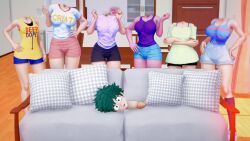 1boy 3d 6+girls character_request headless izuku_midoriya jirou_kyouka kyoka_jiro mina_ashido momo_yaoyorozu monophallia my_hero_academia nana_shimura ninja291050 ochako_uraraka penis penis_neck penis_transformation pussy pussy_neck shimura_nana transformation tsuyu_asui uncensored unusual_genitalia_placement unusual_penis_placement unusual_pussy_placement what