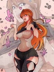 absurd_res b4__ren big_ass big_breasts bleach bleach:_the_thousand-year_blood_war exposed_breasts female female_only inoue_orihime large_breasts nipples nipples_visible_through_clothing titty_drop