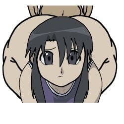 1boy1girl :t all_fours animated ass ass_bigger_than_head azumanga_daiou big_ass big_butt bikini black_eyes black_hair bottom_heavy bubble_butt caked_up clapping_cheeks doggy_style emotionless enormous_ass fat_ass female fucked_from_behind fucked_silly fucking huge_ass hyper_ass kokorikokoro_(artist) light-skinned_female light_skin nyamo_minamo_kurosawa one-piece_swimsuit one_piece_swimsuit paag pawg please_look_forward_to_it round_ass schoolgirl serious_look swimsuit tagme thick_ass thick_thighs thunder_thighs traced unknown_male wide_hips