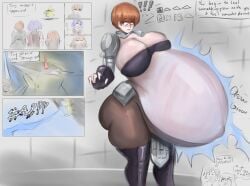 caitdrawsstuff2 d'arce fear_and_hunger hyper_pregnancy pregnant