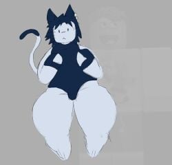 bulge cat_ears cat_tail forsaken_(roblox) huge_thighs ivy_arts shedletsky thick_thighs two_time_(forsaken)