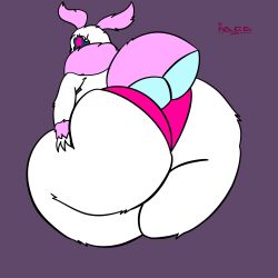 big_ass bubble_butt femboy furry huge_ass male male_focus male_only thick_thighs veevee_(artist) wide_hips