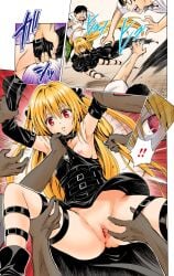 2024 clothing comic dress edit glasses konjiki_no_yami nipples small_breasts spread_legs spread_pussy tagme to_love-ru to_love-ru_darkness uncensored utamaru yabuki_kentarou