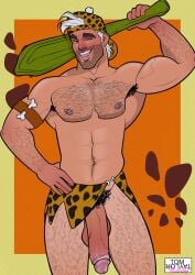 bamm-bamm_rubble big_penis male male_only solo the_flintstones tom_taylor_illustrated